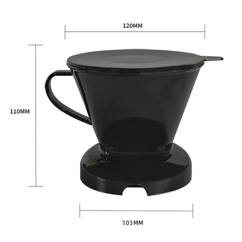 V60 filter pohár s prepínačom, bez papierového filtra, na čaj a kávu