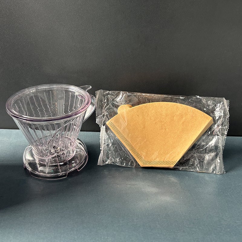 V60 filter pohár s prepínačom, bez papierového filtra, na čaj a kávu