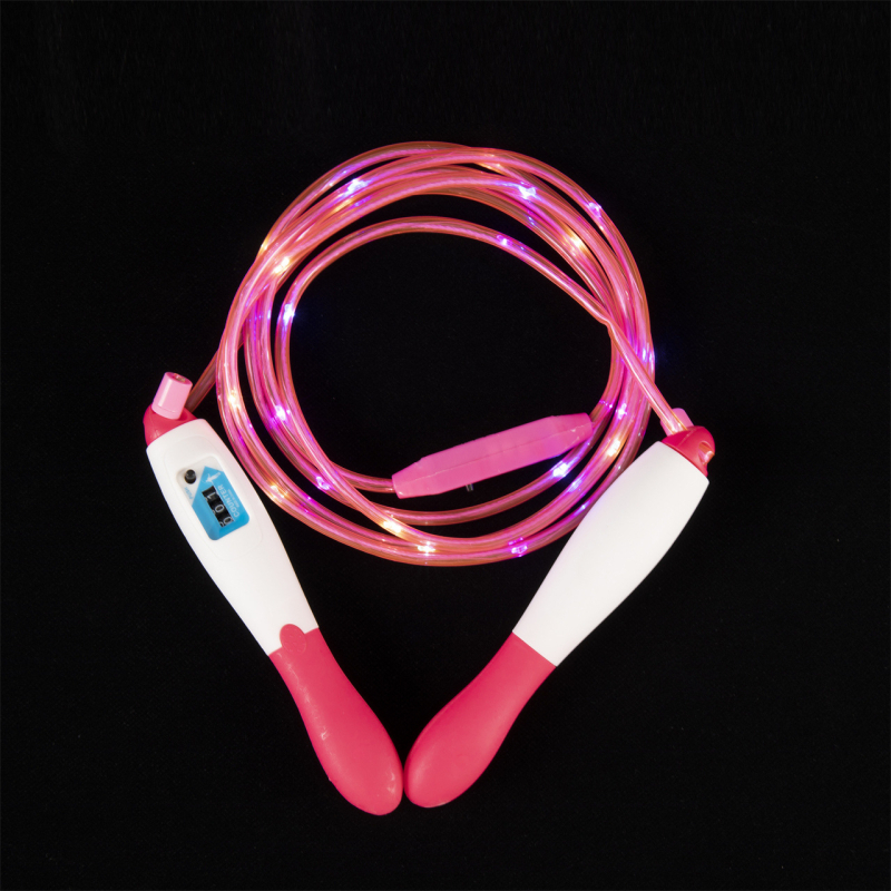 Jump rope със LED светлина и брояч на скокове – тренировка