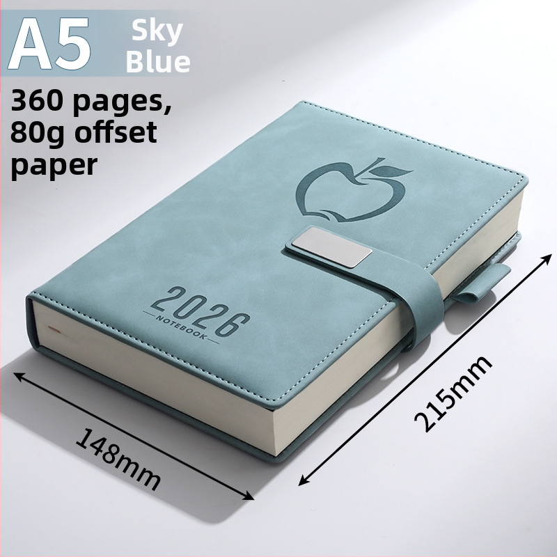 A5 poznámkový zošit s vlastným logom, hrubý obal, podnikateľský diár 2025, ultra hrubý, minimalistický štýl
