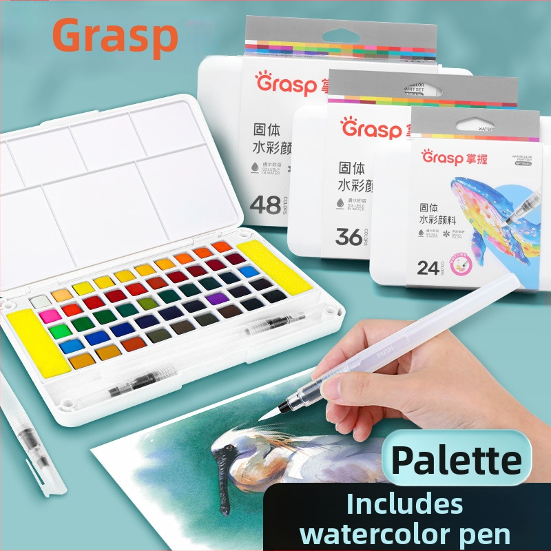 Master 10401 Set čvrstih akvarel boja za djecu, DIY umjetnički materijali, perivo, 24 boje
