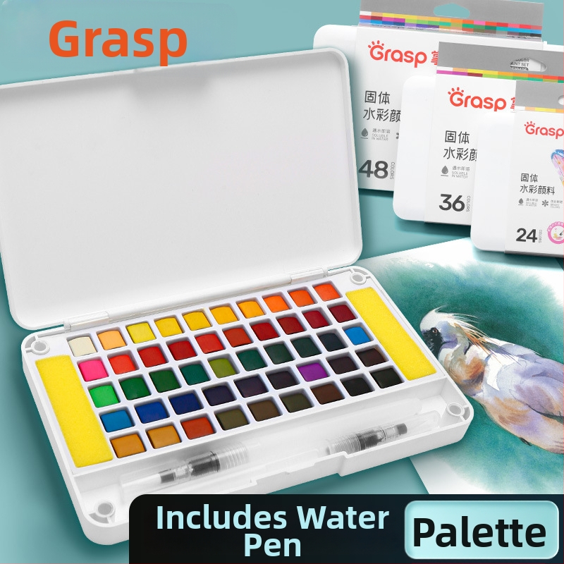 Master 10401 Set čvrstih akvarel boja za djecu, DIY umjetnički materijali, perivo, 24 boje