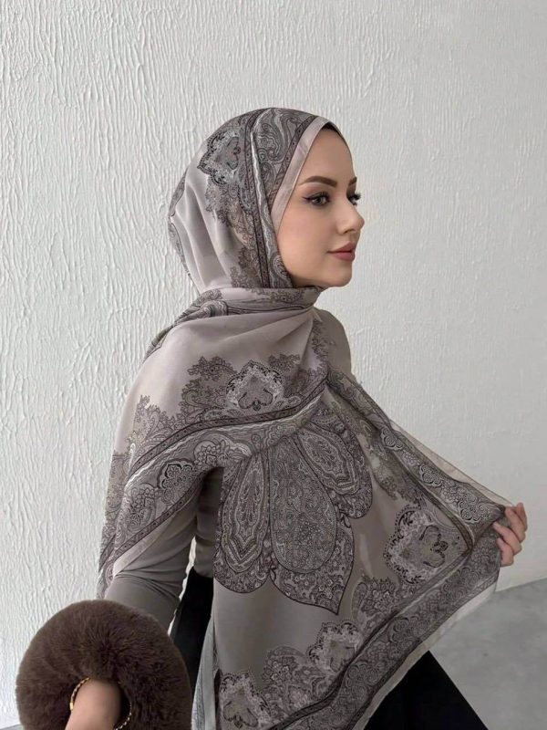 Gradiens mintás chiffon hosszú sál, légáteresztő, puha és divatos fejkendő tavasz–nyárra.