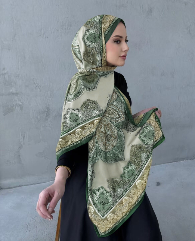 Gradiens mintás chiffon hosszú sál, légáteresztő, puha és divatos fejkendő tavasz–nyárra.
