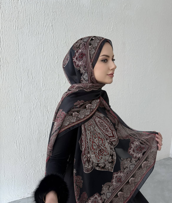 Gradiens mintás chiffon hosszú sál, légáteresztő, puha és divatos fejkendő tavasz–nyárra.