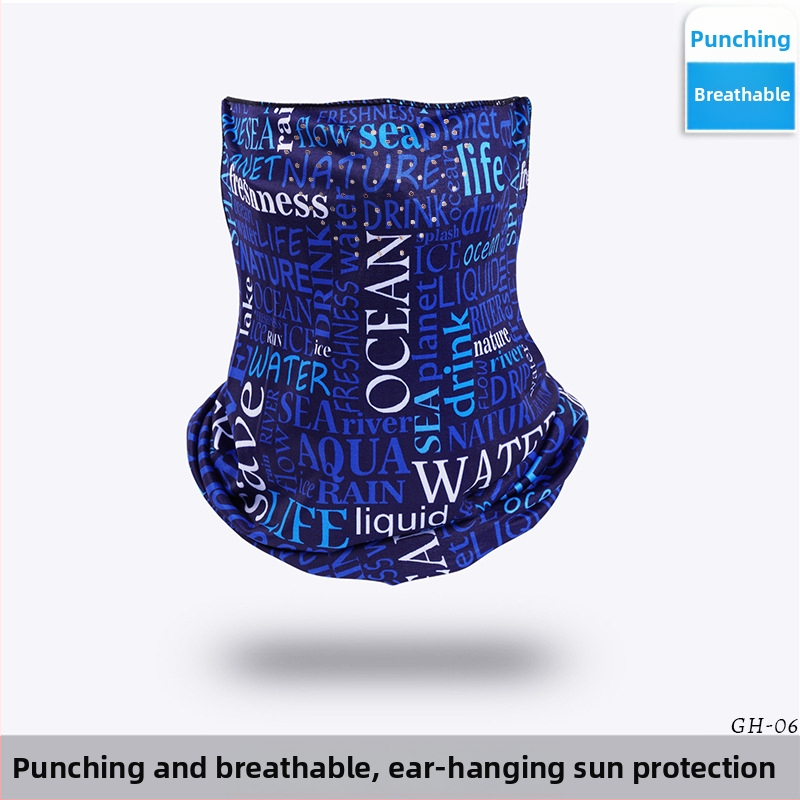 Maska na jazdu na bicykli s UV ochranou, Ice Silk materiál, diera na dýchanie nosom, ušné slučky, dýchajúci krk, unisex