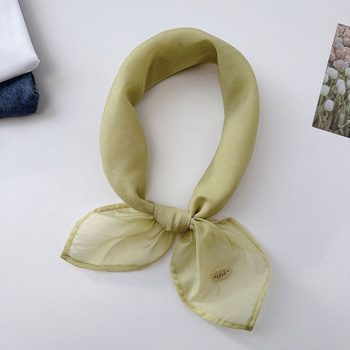 Nylon négyszögletes sál élénk dopamin árnyalatokban, vékony, mindennapi közlekedéshez és irodai viselethez, napvédelem, 65×65 cm