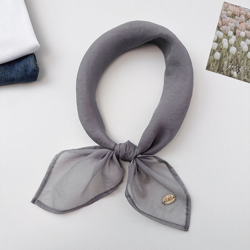 Nylon négyszögletes sál élénk dopamin árnyalatokban, vékony, mindennapi közlekedéshez és irodai viselethez, napvédelem, 65×65 cm