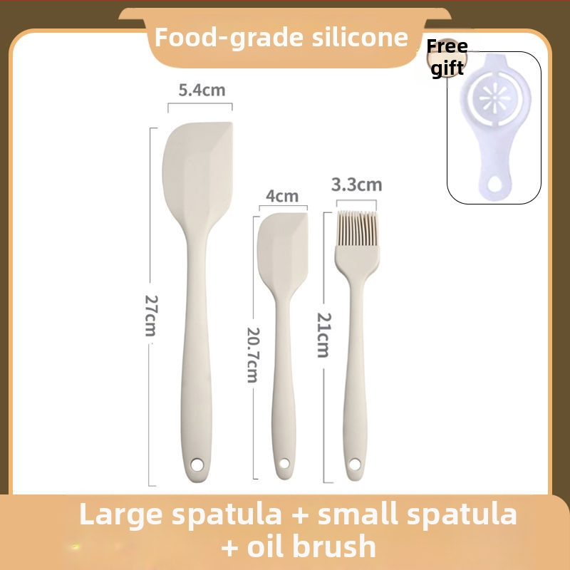 Set siedmich silikónových kuchynských nástrojov na pečenie, potravinárskej kvality, tepelne odolná špachtľa, štetec na potieranie, šľahač vajec, klip na potraviny, lopatka