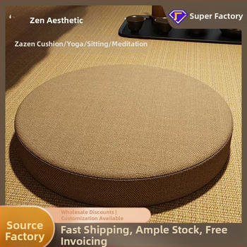 Hrubší vankúš na meditáciu pre zen prax, čínskeho štýlu tatami sedací vankúš, Zen koberec do čajovne, domáci vankúš ku oknu