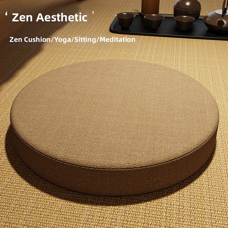 Hrubší vankúš na meditáciu pre zen prax, čínskeho štýlu tatami sedací vankúš, Zen koberec do čajovne, domáci vankúš ku oknu