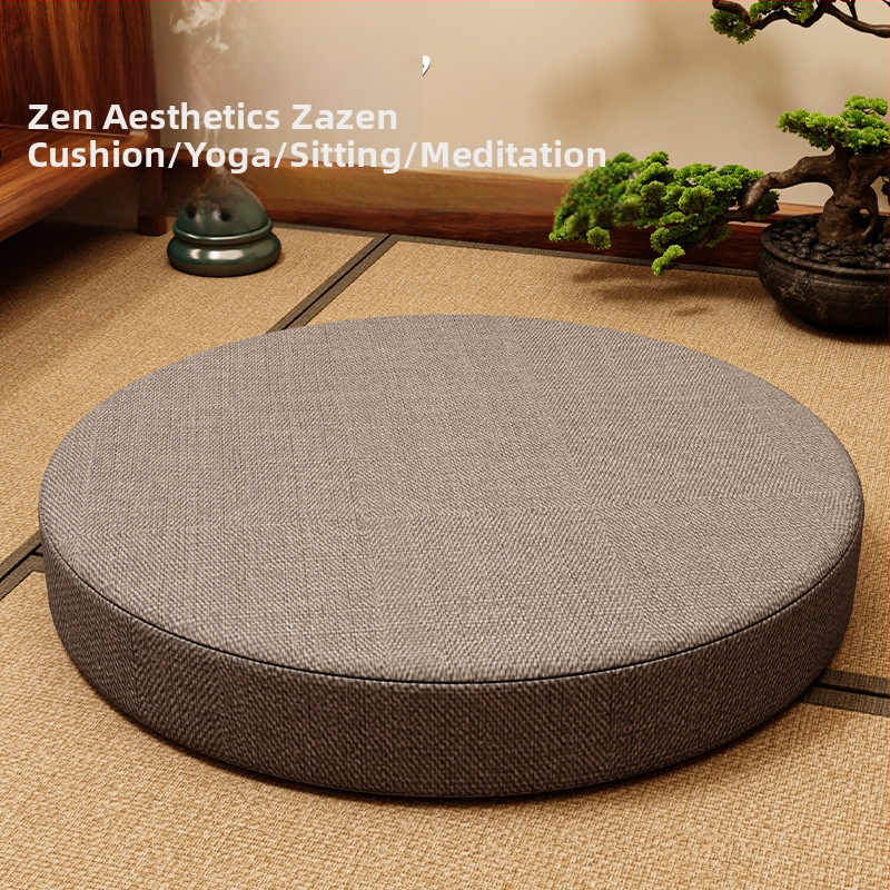 Hrubší vankúš na meditáciu pre zen prax, čínskeho štýlu tatami sedací vankúš, Zen koberec do čajovne, domáci vankúš ku oknu