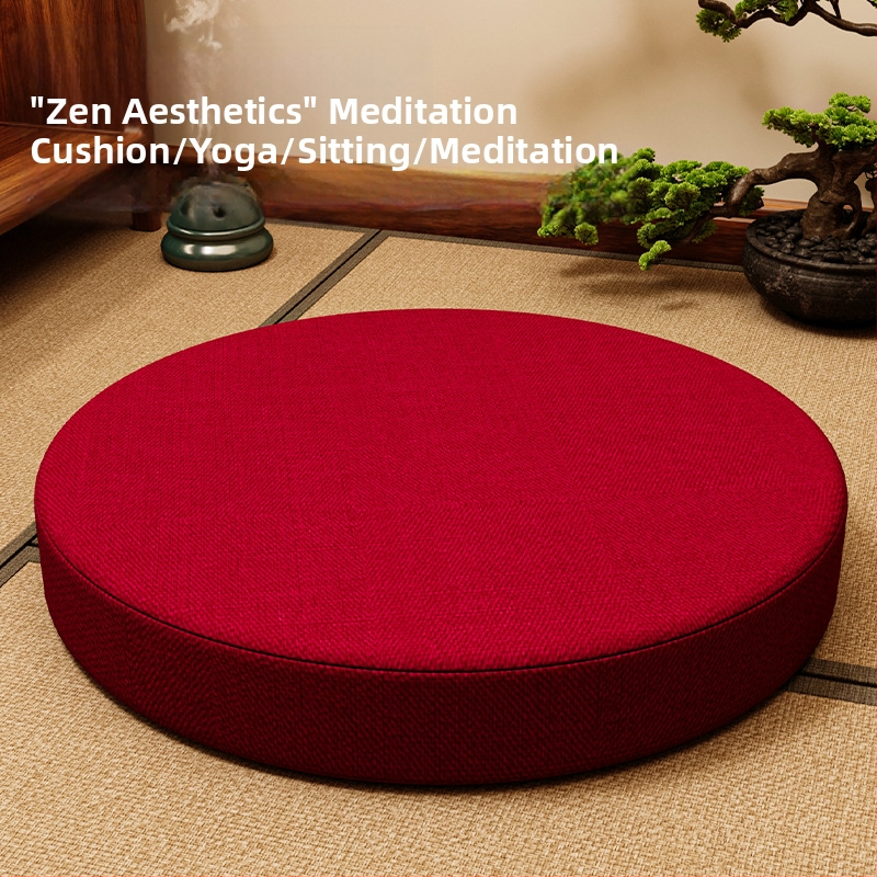 Hrubší vankúš na meditáciu pre zen prax, čínskeho štýlu tatami sedací vankúš, Zen koberec do čajovne, domáci vankúš ku oknu