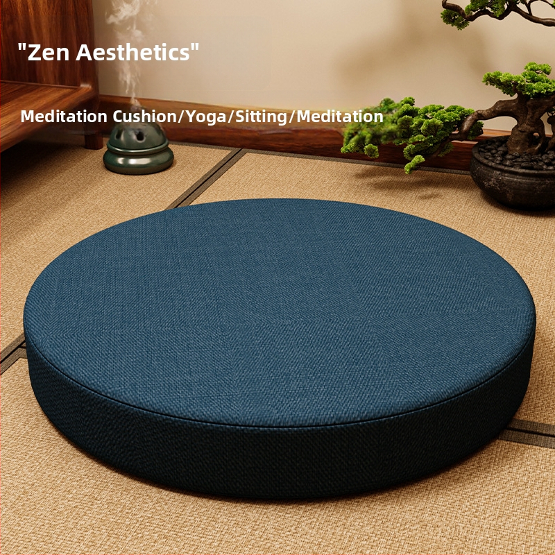 Hrubší vankúš na meditáciu pre zen prax, čínskeho štýlu tatami sedací vankúš, Zen koberec do čajovne, domáci vankúš ku oknu