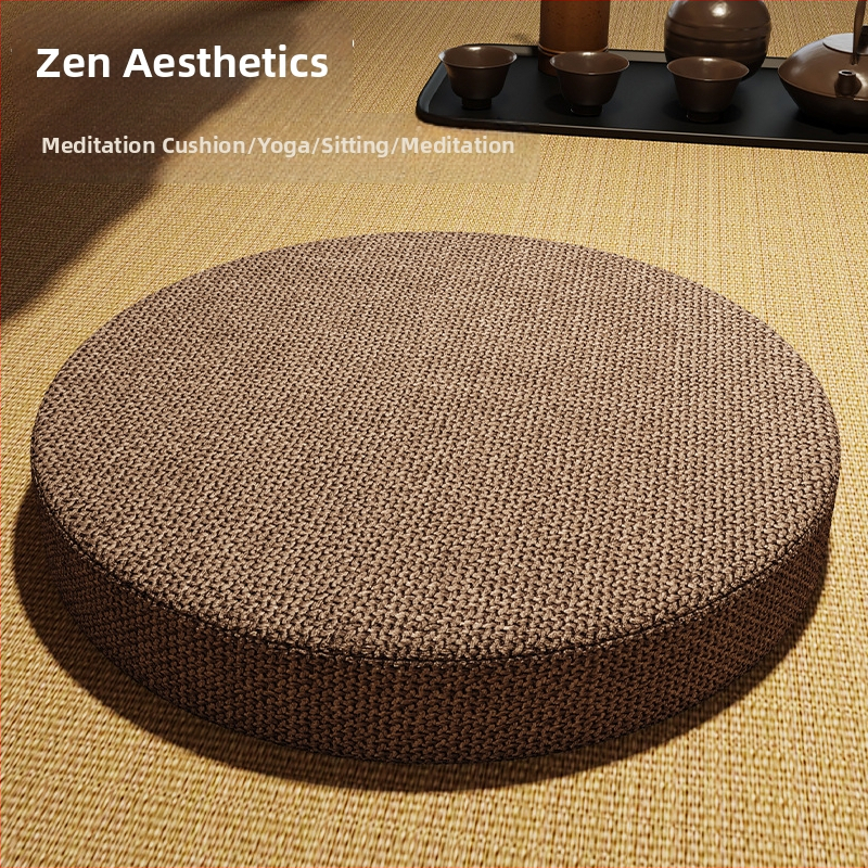 Hrubší vankúš na meditáciu pre zen prax, čínskeho štýlu tatami sedací vankúš, Zen koberec do čajovne, domáci vankúš ku oknu