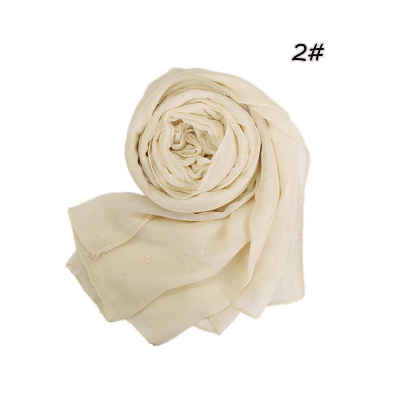 Női Bali fonalból készült sál arany fóliával, egyszínű, VS119, stílusos és sokoldalú