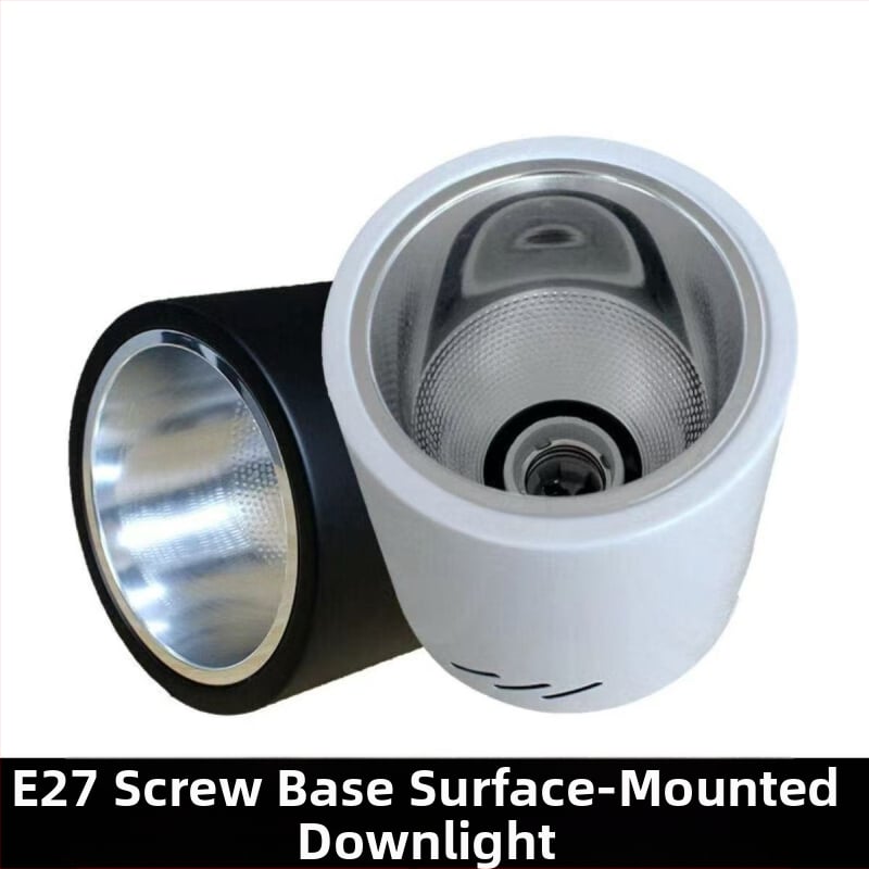 E27 okrúhly downlight s povrchovou montážou, priemer 4–6 palcov, vintage kryt s tienidlom, na strop alebo visacie uchytenie