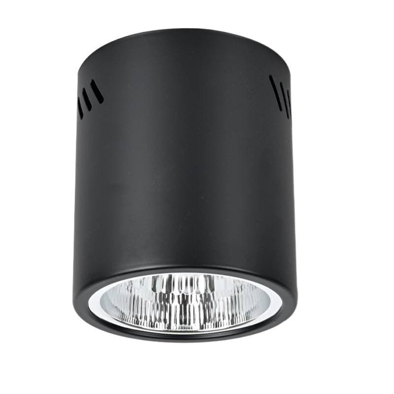 E27 okrúhly downlight s povrchovou montážou, priemer 4–6 palcov, vintage kryt s tienidlom, na strop alebo visacie uchytenie