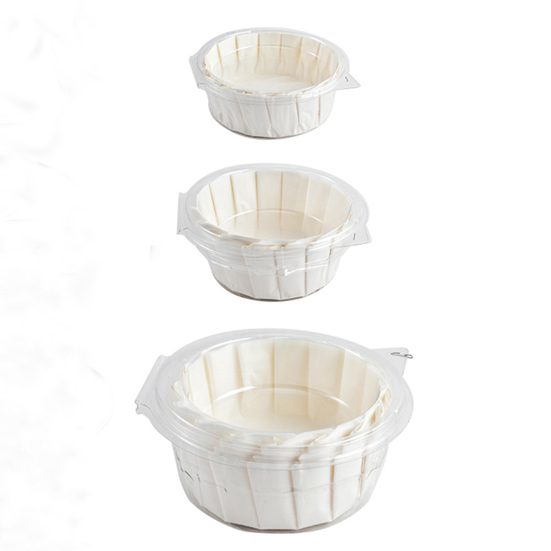 Basque štýlu neohýbateľný silikónový papier na pečenie, pre 4/6/8 palcové cheesecaky, balené po 25 alebo 50 listov