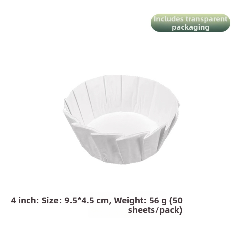 Basque štýlu neohýbateľný silikónový papier na pečenie, pre 4/6/8 palcové cheesecaky, balené po 25 alebo 50 listov