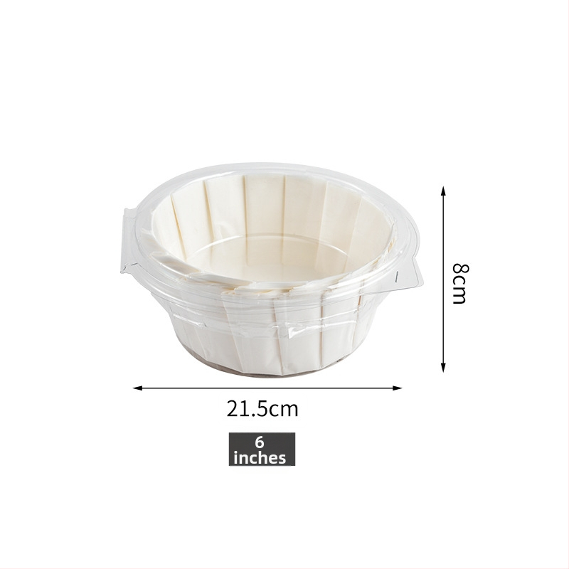 Basque štýlu neohýbateľný silikónový papier na pečenie, pre 4/6/8 palcové cheesecaky, balené po 25 alebo 50 listov
