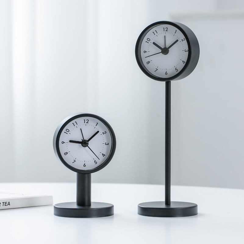 Desktopový mini mechanický budík s luxusným vzhľadom, dekoratívny pre študentov, hlasný budík