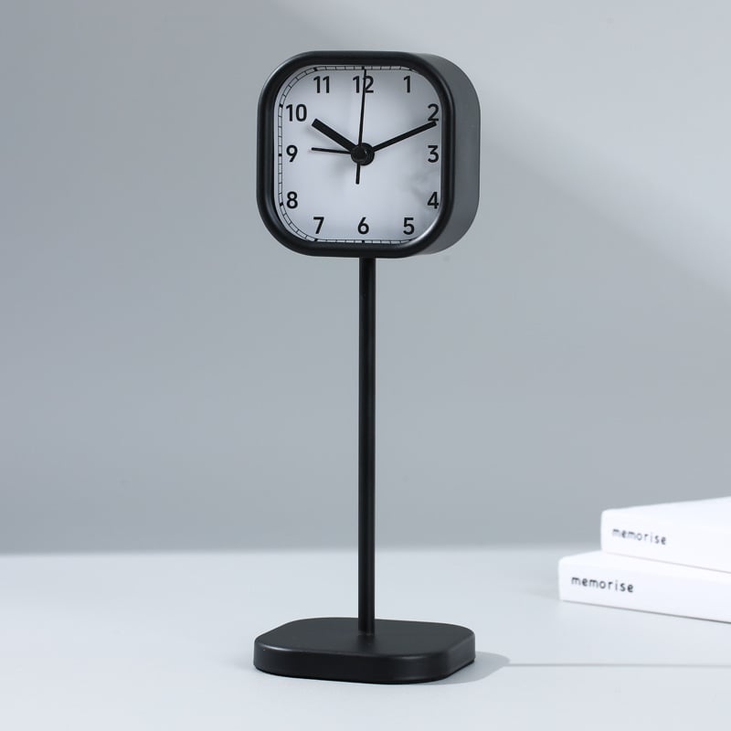 Desktopový mini mechanický budík s luxusným vzhľadom, dekoratívny pre študentov, hlasný budík