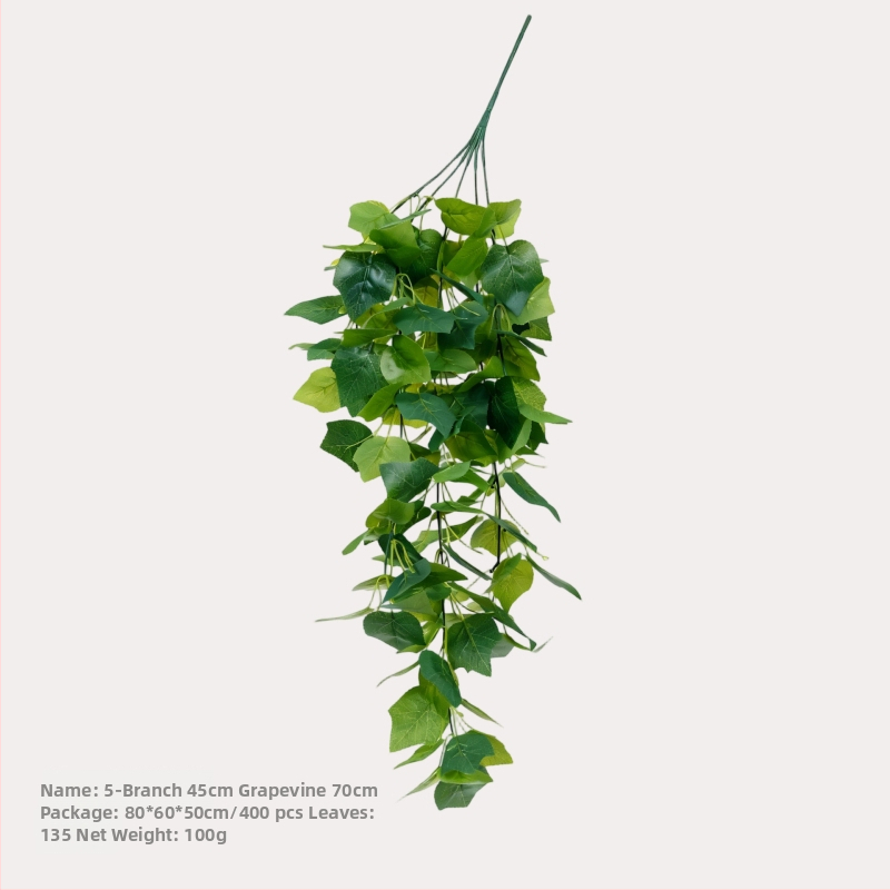 Umelá pothos rastlina s listami zo silikónu na stenu dekoráciu