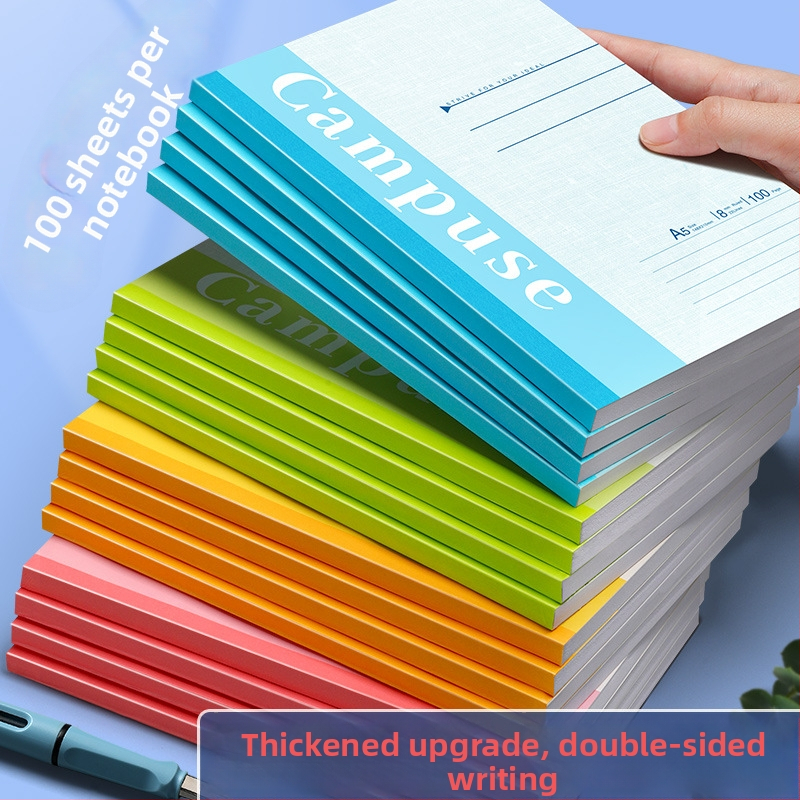 B5 poznámkový blok s mäkkou väzbou, lepené zväzky, papier 75 g/m², 100–200 strán, do práce, do školy a denník