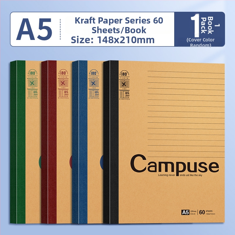 B5 poznámkový blok s mäkkou väzbou, lepené zväzky, papier 75 g/m², 100–200 strán, do práce, do školy a denník