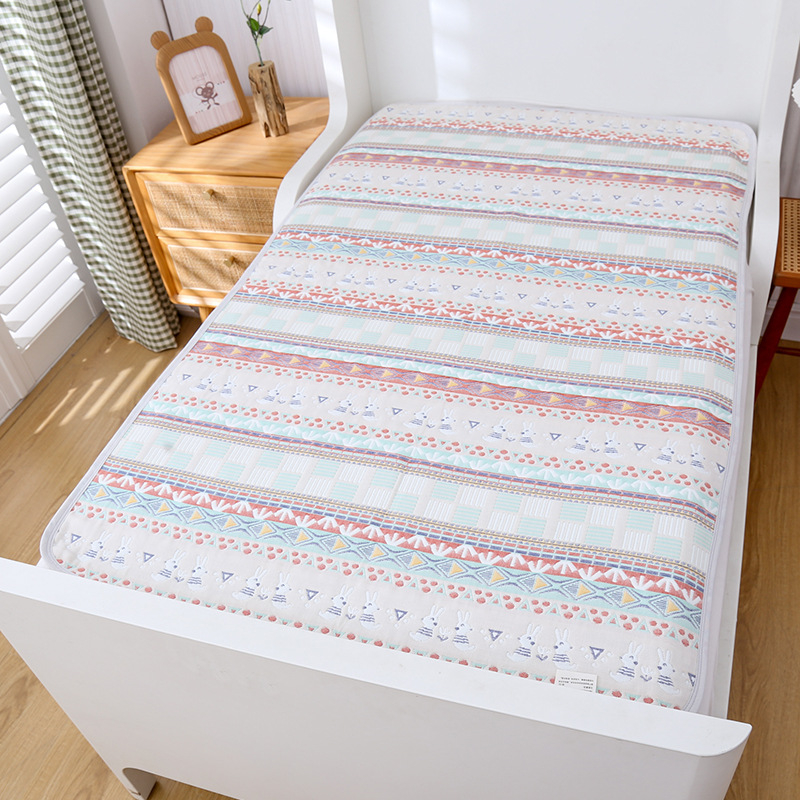 Šesťvrstvová gáza, mäkký matrac pre bábätká, gáza posteľná bielizeň na jednolôžko, gáza plachty pre dieťa a uterák k vankúšu