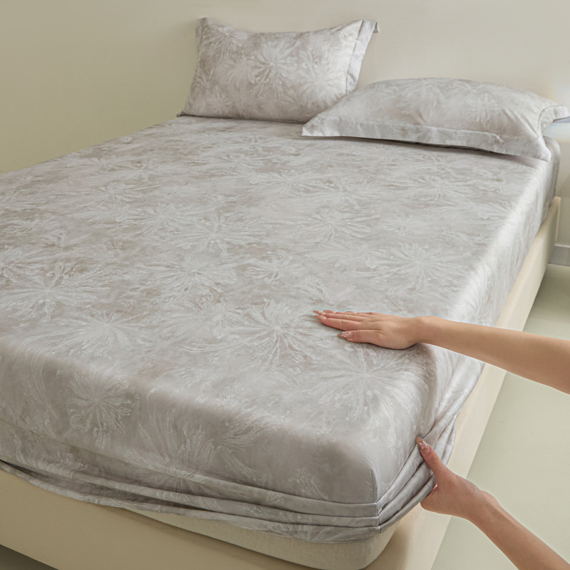 2026 Nový luxusný Lenzing Tencel Napínací list s chladiacim Ice Silk matracovým ochranným poťahom – Letný trojdielny set posteľnej bielizne