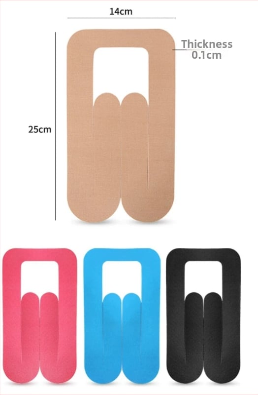 Előre vágott pamut kineziológiai tapasz izmok támogatására – váll, nyak, kar, könyök, térd, csukló, boka, derék; futás, edzés, kerékpározás és kosárlabda számára.