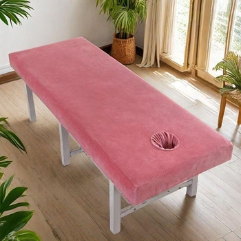 Crystal Velvet ochranný poťah na posteľ pre kozmetický salón, ochranná plachta na masážnu kliniku, s otvormi, prispôsobiteľná
