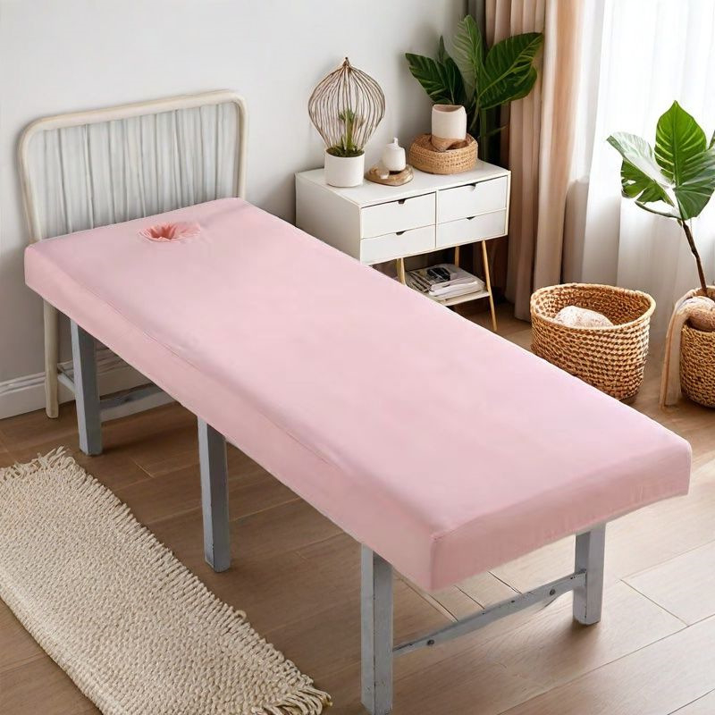 Crystal Velvet ochranný poťah na posteľ pre kozmetický salón, ochranná plachta na masážnu kliniku, s otvormi, prispôsobiteľná