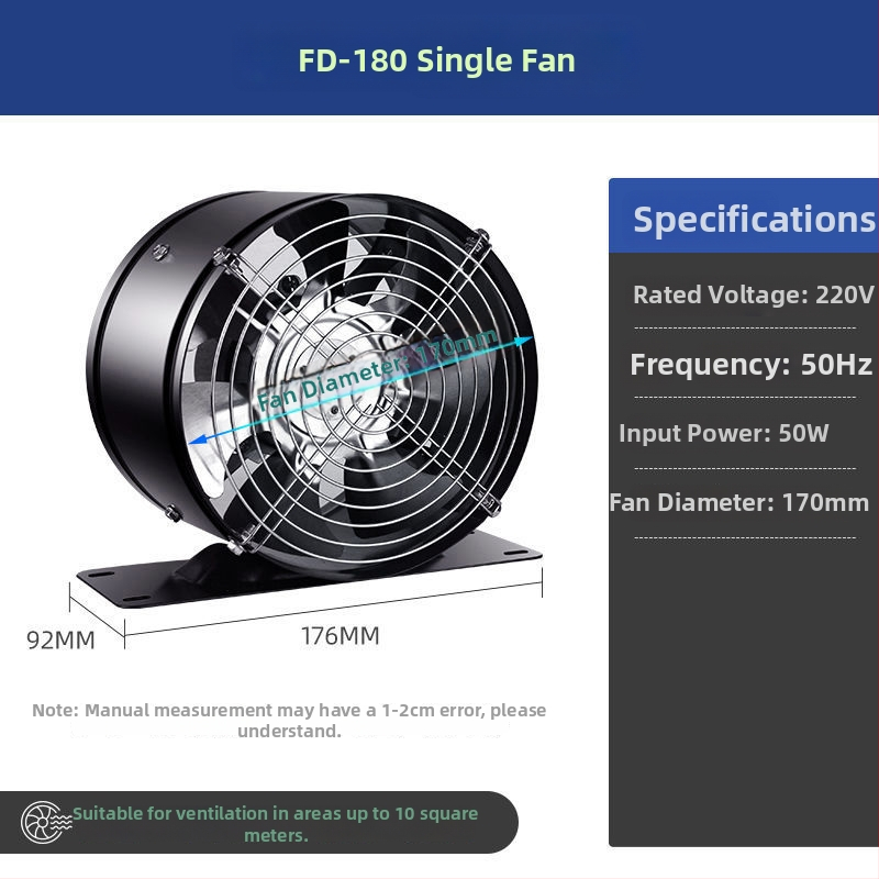 Odsávač s kruhovým potrubím pre kúpeľňu, výkonná ventilácia, kompaktný stropný ventilátor pre nájomné byty