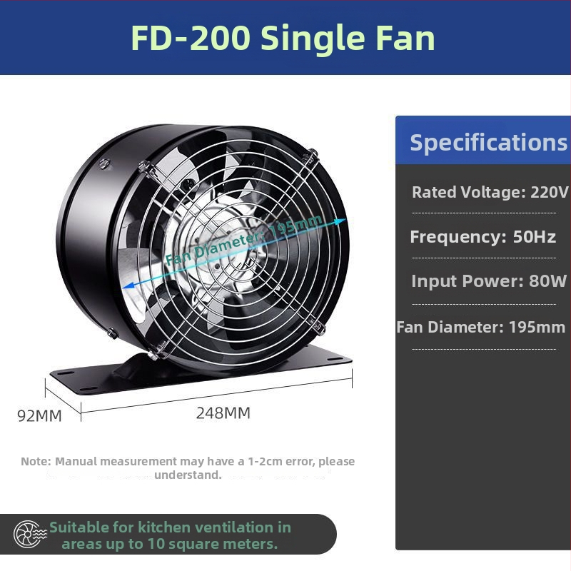 Odsávač s kruhovým potrubím pre kúpeľňu, výkonná ventilácia, kompaktný stropný ventilátor pre nájomné byty