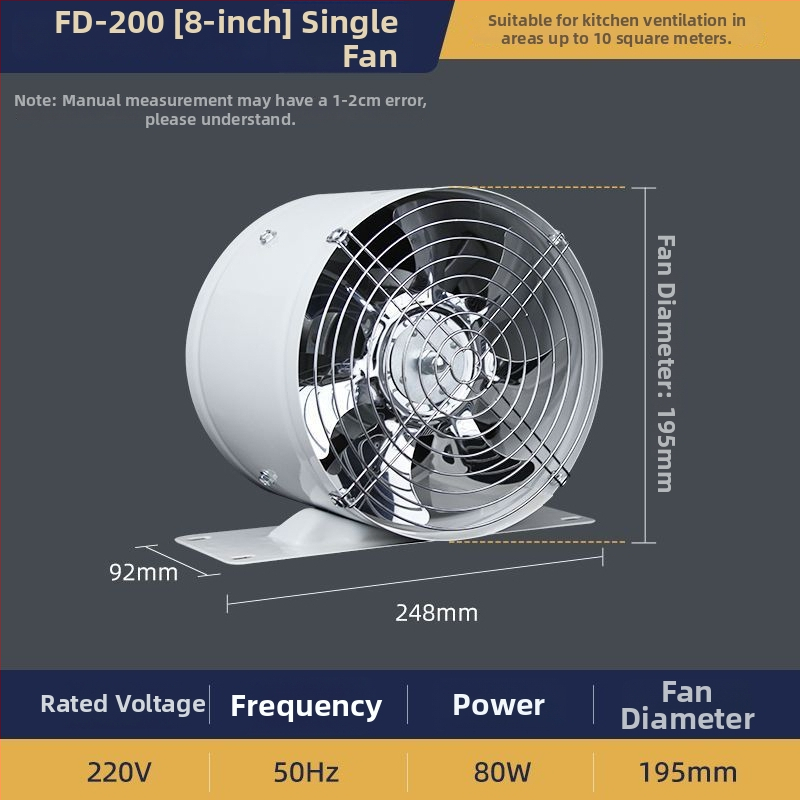 Odsávač s kruhovým potrubím pre kúpeľňu, výkonná ventilácia, kompaktný stropný ventilátor pre nájomné byty