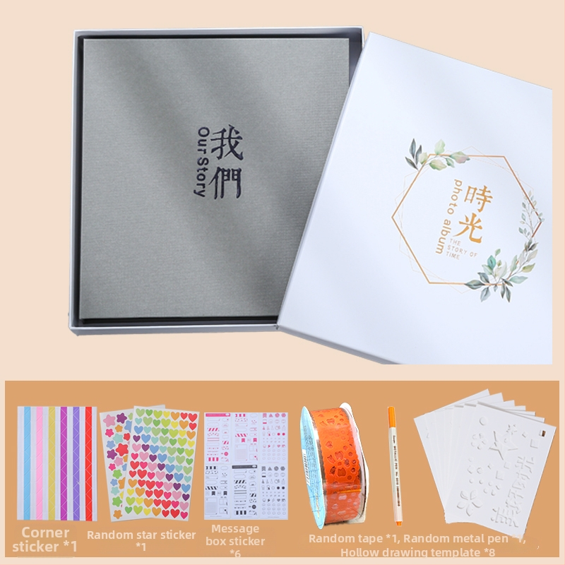 Samolepiaci laminovaný DIY photoalbum, dojčenské fotografie, rodinné spomienky, ukladanie fotografií, ručne vyrobený album pre pár