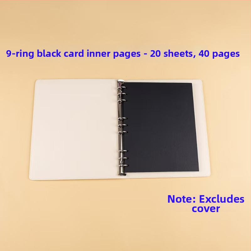 Kožený fotoalbum s vymeniteľnými stranami, DIY zapisovateľný insert album pre rast detí – ručne vyrobená pamätná kniha
