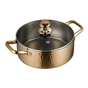 Dvojkomorová hot pot misa z nehrdzavejúcej ocele 304, veľký objem 2,1–4 l, hrubostenná nádoba na hot pot a polievku