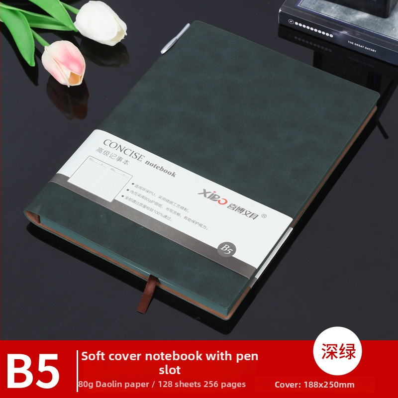 Prémiový zápisník A5 s koženým obalom, drôtové viazanie, 80 g papier, 50–100 strán, jednoduchý dizajn, na každodenné použitie, poznámky z rokovaní a učenia, tlač loga k dispozícii