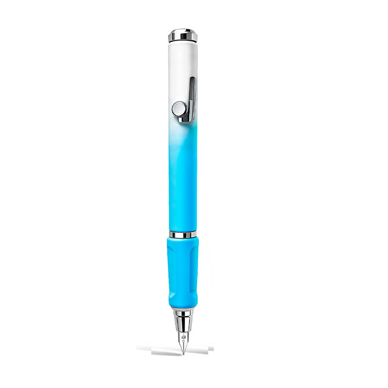 Push-Pull plniace pero s jemným hrotom 0.5 EF pre študentov, gradientná farba, vymeniteľná náplň, kryt proti presychaniu