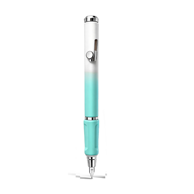 Push-Pull plniace pero s jemným hrotom 0.5 EF pre študentov, gradientná farba, vymeniteľná náplň, kryt proti presychaniu