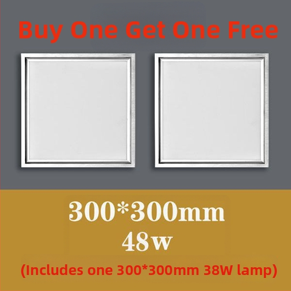 Integrované LED osvetlenie stropu, zabudované, 30×30 cm plochý panel pre kuchyňu a kúpeľňu, hliníková stropná doska