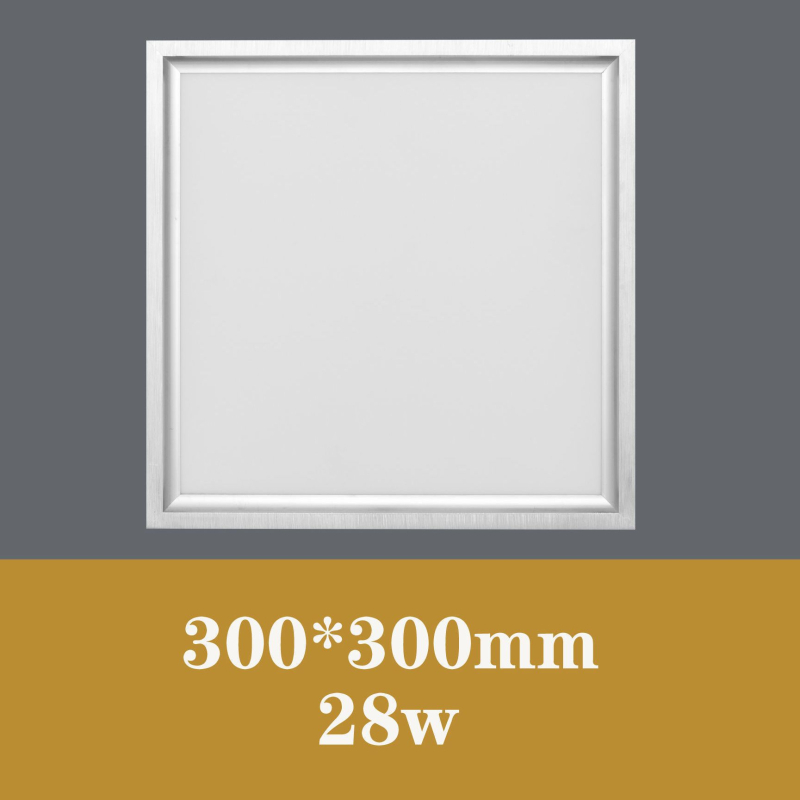 Integrované LED osvetlenie stropu, zabudované, 30×30 cm plochý panel pre kuchyňu a kúpeľňu, hliníková stropná doska