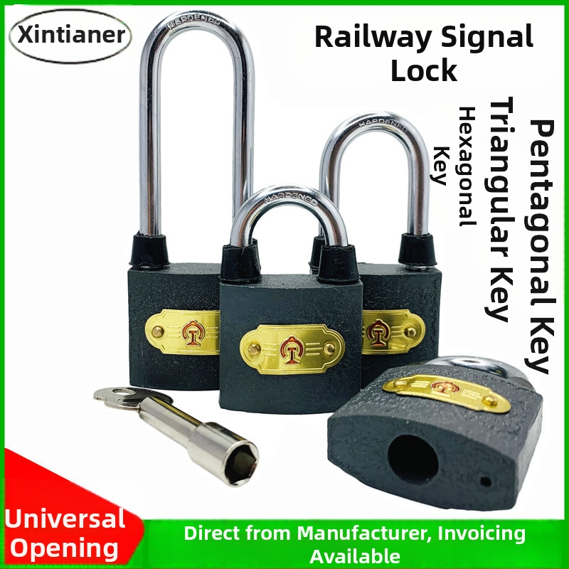 Xintianer železničný visací zámok 38 mm s univerzálnym kľúčom, model XTE-TLS38mm