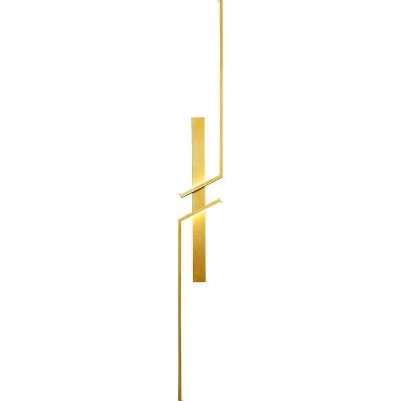 Lineárne LED nástenné svetlo v minimalistickom štýle, vhodné do spálne, chodby a obývačky, s mriežkovým dizajnom.