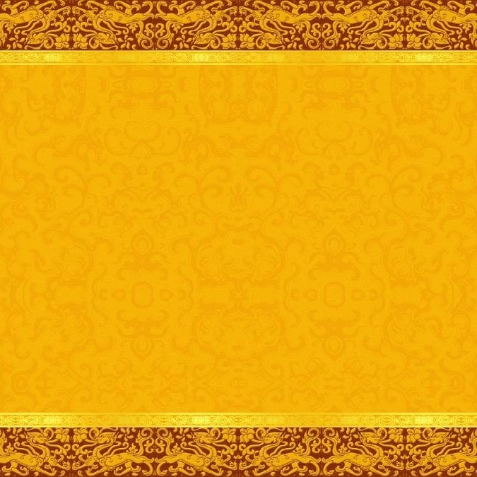 Tapeta so zlatým motívom oblakov pre buddhistické chrámy a taoistické svätyne, dekor chrámu v štýle Ming-Qing