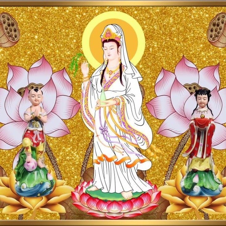 Tapeta so zlatým motívom oblakov pre buddhistické chrámy a taoistické svätyne, dekor chrámu v štýle Ming-Qing